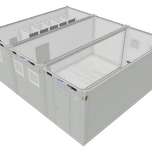 modular building incl. sanitary area